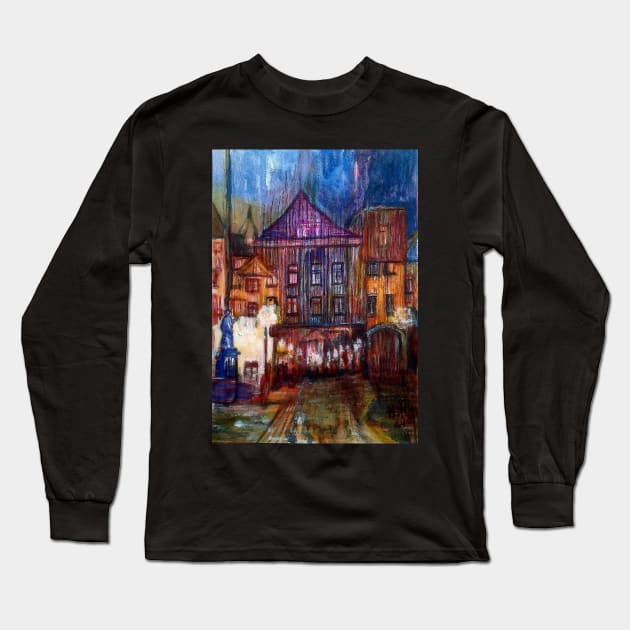 Toruń at war with photorealism Long Sleeve T-Shirt by Marsal